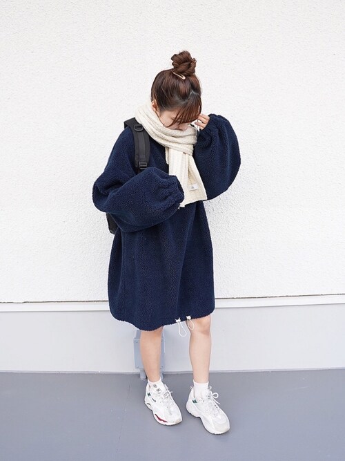 たかあしあかりさんのマフラーを使ったコーディネート Zozotown