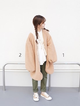 高芦あかりさん（レディース・152cm）の冬コーディネート