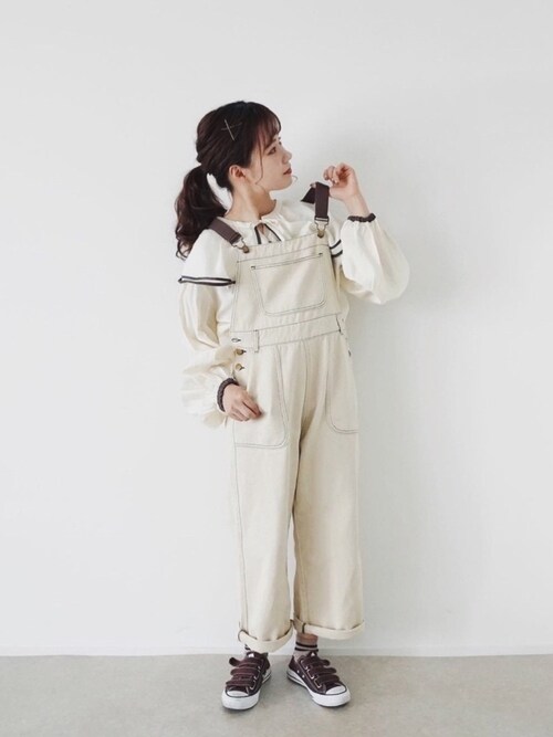 たかあしあかりさんのサロペット オーバーオールを使ったコーディネート Zozotown