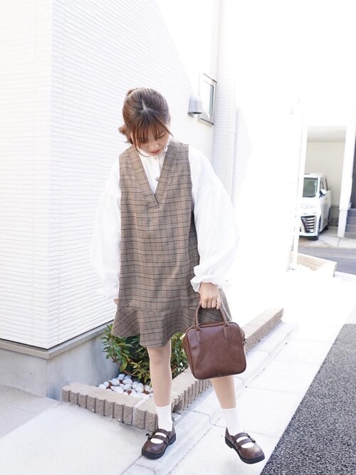 たかあしあかりさんのボストンバッグを使ったコーディネート Zozotown