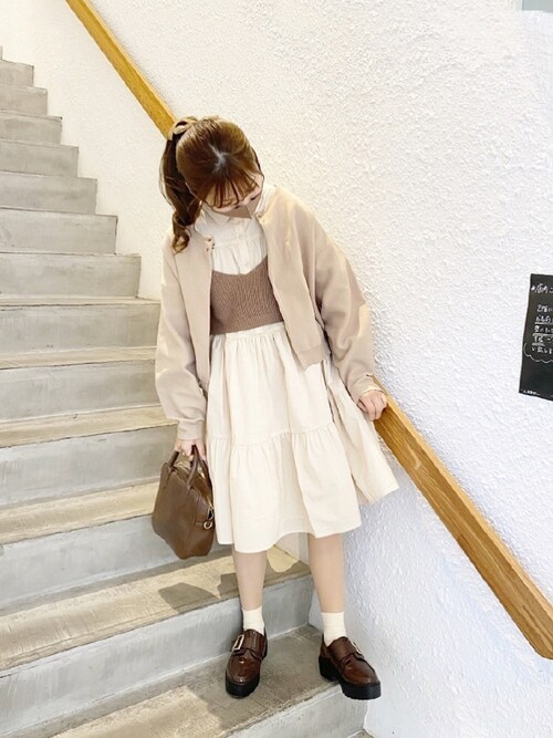 たかあしあかりさんのワンピースを使ったコーディネート Zozotown
