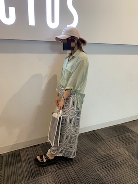 「Sinfu（シンフ）のアイテム」を使った、たかちゃん🤟🎸さん（レディース・156cm）の夏コーディネート