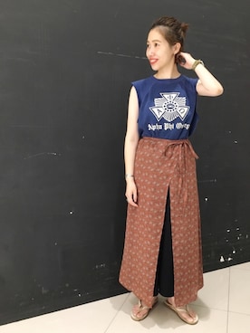 にしむらりささん（レディース・157cm）の夏コーディネート