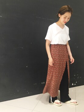 にしむらりささん（レディース・157cm）の夏コーディネート