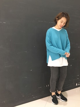 にしむらりささん（レディース・157cm）の秋コーディネート