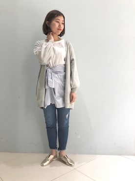 にしむらりささん（レディース・157cm）の冬コーディネート