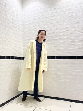 「CIAOPANIC（チャオパニック）のアイテム（その他アウター）」を使った、にしむらりささん（レディース・158cm）の秋コーディネート
