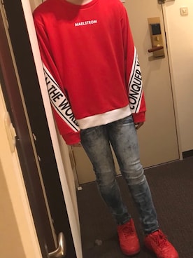 「REALIZE（リアライズ）のアイテム」を使った、Tさん（メンズ・174cm）の冬コーディネート