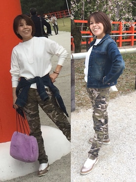 Megumi Hiroeさん（レディース・148cm）の春コーディネート