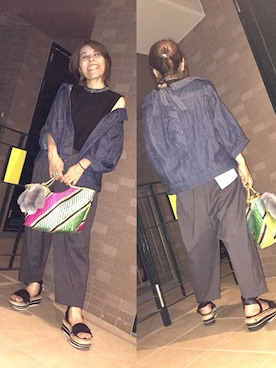 「Sixty Seven  （シックスティセブン）のアイテム」を使った、Megumi Hiroeさん（レディース・148cm）の夏コーディネート