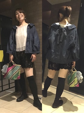 Megumi Hiroeさん（レディース・148cm）の秋コーディネート