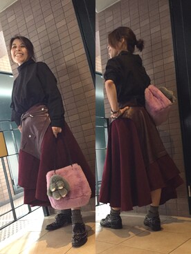 Megumi Hiroeさん（レディース・148cm）の秋コーディネート