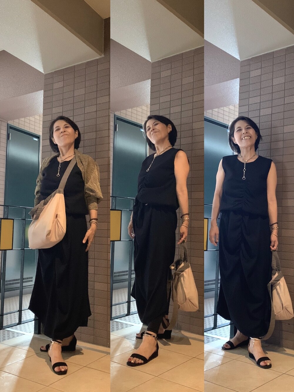 「お休みコーデ、ムスメとお出かけ、映画行きました、窮鼠はチーズの夢を見る、よかったですよ」｜「LIU・JOのアイテム（カーディガン/ボレロ、その他）」を使った、Megumi Hiroeさん（レディース・148cm）の秋コーディネートの1枚目の写真