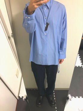 「LEH（レー）のアイテム（アクセサリー）」を使った、yamaimoさん（メンズ・183cm）の秋コーディネート