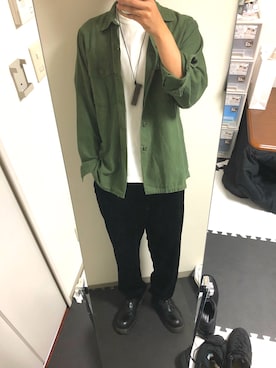 「LEH（レー）のアイテム（アクセサリー）」を使った、yamaimoさん（メンズ・183cm）の秋コーディネート