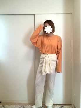 「コロナに負けるな」｜菊さん（レディース・171cm）の春コーディネート