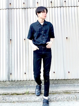 「MARTIN MARGIELA（マルタンマルジェラ）のアイテム（アクセサリー）」を使った、Tsuguya/KwonSayaさん（メンズ・174cm）の春コーディネート
