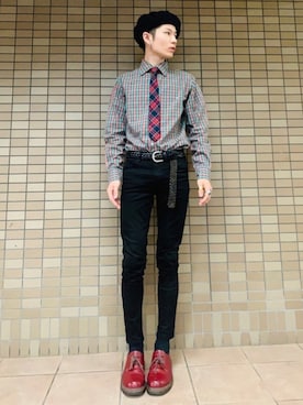 Tsuguya/KwonSayaさん(メンズ・174cm)の春コーディネート