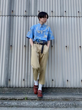 「Yves Saint Laurent（イヴサンローラン）のアイテム」を使った、Tsuguya/KwonSayaさん（メンズ・174cm）の夏コーディネート
