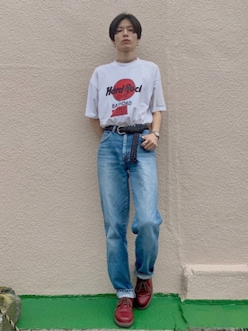 「MARTIN MARGIELA（マルタンマルジェラ）のアイテム」を使った、Tsuguya/KwonSayaさん（メンズ・174cm）の夏コーディネート