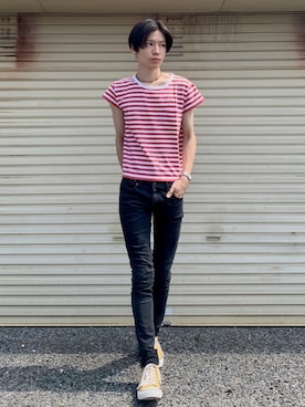 「HELLY HANSEN（ヘリーハンセン）のアイテム」を使った、Tsuguya/KwonSayaさん（メンズ・174cm）の夏コーディネート