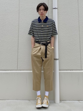 「CASIO（カシオ）のアイテム（アナログ腕時計）」を使った、Tsuguya/KwonSayaさん（メンズ・174cm）の夏コーディネート