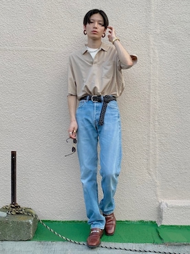 「FENDI（フェンディ）のアイテム」を使った、Tsuguya/KwonSayaさん（メンズ・174cm）の夏コーディネート