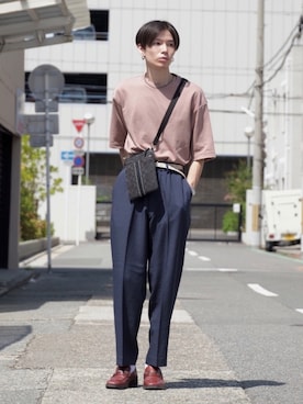 「Yves Saint Laurent（イヴサンローラン）のアイテム」を使った、Tsuguya/KwonSayaさん（メンズ・174cm）の秋コーディネート