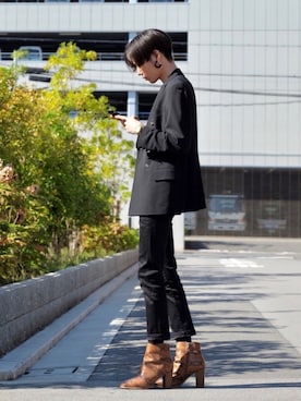 「asos（エイソス）のアイテム」を使った、Tsuguya/KwonSayaさん（メンズ・174cm）の秋コーディネート