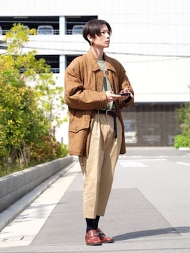 「Yves Saint Laurent（イヴサンローラン）のアイテム」を使った、Tsuguya/KwonSayaさん（メンズ・174cm）の秋コーディネート