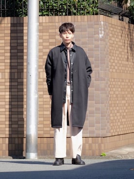 「SENSE OF PLACE by URBAN RESEARCH（センスオブプレイスバイアーバンリサーチ）のアイテム（その他アウター）」を使った、Tsuguya/KwonSayaさん（メンズ・174cm）の秋コーディネート