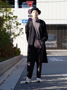 「green label relaxing（グリーンレーベルリラクシング）のアイテム（ハンチング/ベレー帽）」を使った、Tsuguya/KwonSayaさん（メンズ・174cm）の秋コーディネート