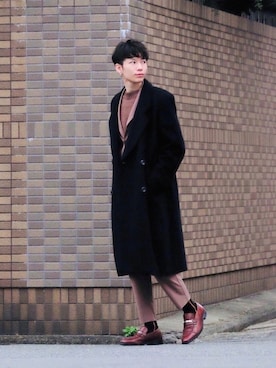 「Yves Saint Laurent（イヴサンローラン）のアイテム」を使った、Tsuguya/KwonSayaさん（メンズ・174cm）の秋コーディネート