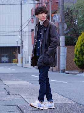 「UNIQLO（ユニクロ）のアイテム（ブルゾン）」を使った、Tsuguya/KwonSayaさん（メンズ・174cm）の冬コーディネート