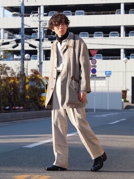 「LANVIN（ランバン）のアイテム（トップス）」を使った、Tsuguya/KwonSayaさん（メンズ・174cm）の春コーディネート