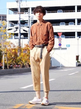 Tsuguya/KwonSayaさん（メンズ・174cm）の春コーディネート