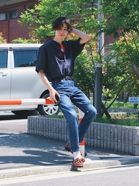 Tsuguya/KwonSayaさん（メンズ・174cm）の夏コーディネート