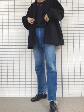「Levi's（リーバイス）のアイテム（パンツ、ブルー系）」を使った、気分屋さん（メンズ）の春コーディネート