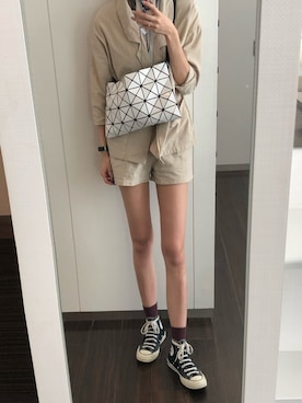 「ラフスタイル」｜「アイテム（セットアップ）」を使った、yuhaさん（レディース・170cm）の夏コーディネート
