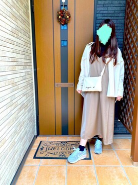 「Simplicite（サンプリシテ）のアイテム（その他アウター）」を使った、ゆなさん（レディース・152cm）の冬コーディネート