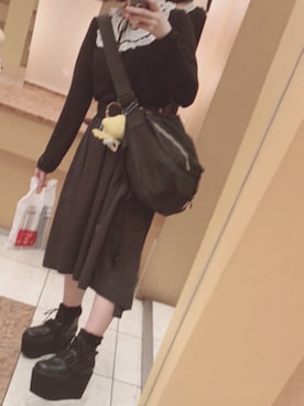 「MADDEN（メデン）のアイテム」を使った、高橋明日香さん（レディース・148cm）の秋コーディネート