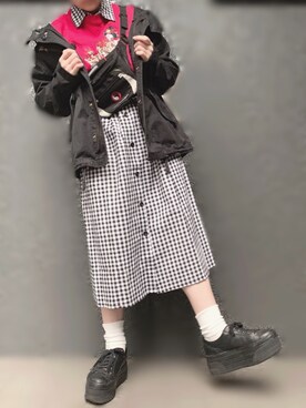 高橋明日香さん（レディース・148cm）の冬コーディネート