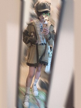 高橋明日香さん（レディース・148cm）の秋コーディネート