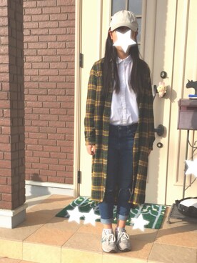 シャツワンピースを使った 中学生 の人気ファッションコーディネート 季節 12月 2月 Wear