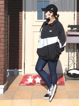 「シンプルおしゃれが好き」｜「アイテム（ナイロンジャケット）」を使った、ゆきだるま☆さん（レディース・148cm）の秋コーディネート