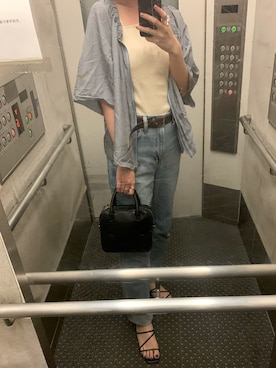 「VOYAGE（ボヤージュ）のアイテム」を使った、レイさん（レディース・163cm）の夏コーディネート