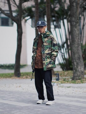 「#supreme」｜潘輿滔さん（メンズ・165cm）の春コーディネート
