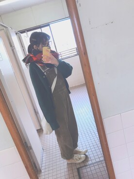 「お気に入りコーデ」｜「アイテム（オールインワン・サロペット）」を使った、めいめいさん（レディース・158cm）の春コーディネート