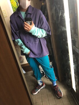 「Right-on（ライトオン）のアイテム（レッグウェア）」を使った、りりんりり［U50］さん（メンズ・163cm）の夏コーディネート