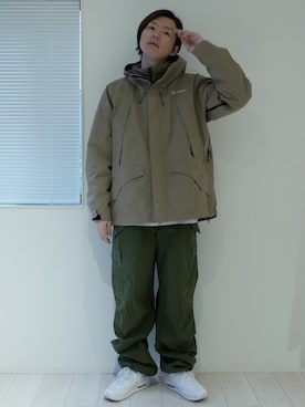 「PR01.（ピーアールワン）のアイテム」を使った、甲斐マイクさん（メンズ・183cm）の秋コーディネート